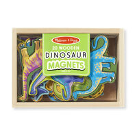 Melissa & Doug Magnetic Learning - 20 Wooden Dinosaur Magnets