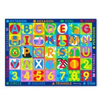 Melissa & Doug Activity Rug - Jumbo ABC-123 with Playing Cards