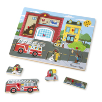 Melissa & Doug Sound Puzzle - Around the Fire Station 8pc