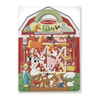 Melissa & Doug Reusable Puffy Sticker Play Set - On the Farm