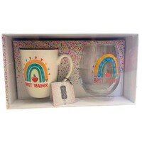 Teacher Mug and Stemless Wine Glass Gift Set - Best Teacher