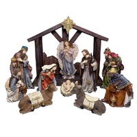 Religious Gifting Christmas Nativity Stable Set - 11pc