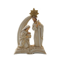 Religious Gifting Christmas Holy Family Mini Nativity - White