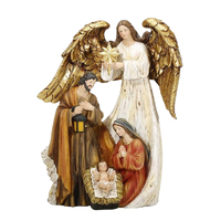 Angel Nativity Holy Family Scene