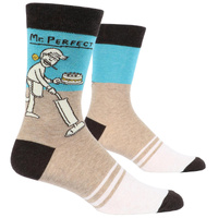 Blue Q Mens Crew Socks - Mr. Perfect