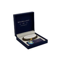 Bramble Bay Collections - Planet Earth Only In The Dark Can We See The Light Gold Charm Bracelet