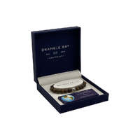 Bramble Bay Collections - Planet Earth Only In The Dark Can We See The Light Silver Charm Bracelet