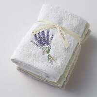 Pilbeam Living - Lavender Bouquet Face Washer (Set of 3)