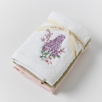 Pilbeam Living - Lilac Bouquet Face Washer (Set of 3)