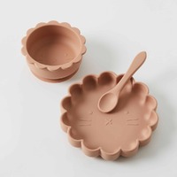 Pilbeam Nordic Kids - Henny Silicone 3pc Dining Set - Terracotta