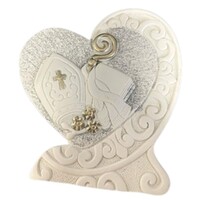 Heart Shaped Resin Ornament - Confirmation