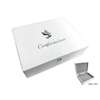 Confirmation Memory Keepsake Box - White