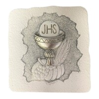 Square Resin Plaque - Communion