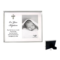 Baptism Silver Photo Frame 4x6