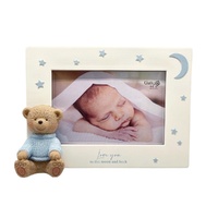 Moon And Back Blue Bear - Photo Frame