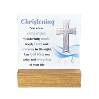 Fleur Ceramic Plaque - Christening