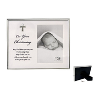 Christening Silver Photo Frame 4x6