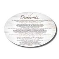 Home Warmer Ceramic Oval Plaque - Desiderata