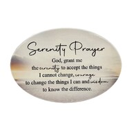 Home Warmer Ceramic Oval Plaque - Serenity Prayer