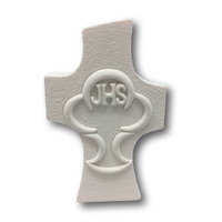Communion Cross Plaque - White