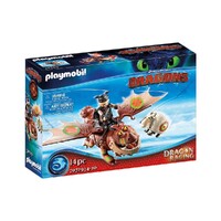 Playmobil How To Train Your Dragon - Dragon Racing: Fishlegs and Meatlug