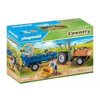 Playmobil 1.2.3 - Harvester Tractor with Trailer