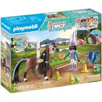 Playmobil Horses of Waterfall - Jumping Arena with Zoe and Blaze