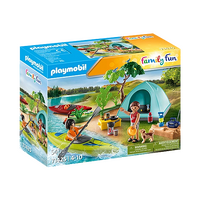 Playmobil Family Fun - Campsite with Campfire