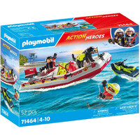 Playmobil Action Heroes - Fireboat with Water Scooter