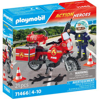 Playmobil Action Heroes - Fire Engine at the Scene of Accident