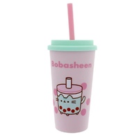 Pusheen Sips - Beaker & Straw