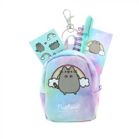 Pusheen Tie Dye - Mini Backpack Keyring Set