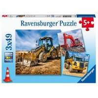 Ravensburger Puzzle 3 x 49pc - Digger at Work