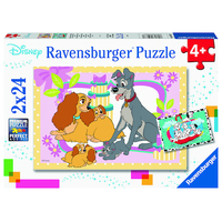 Ravensburger Puzzle 2 x 24pc - Disney's Favourite Puppies