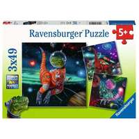 Ravensburger Puzzle 3 x 49pc - Dinosaurs in Space