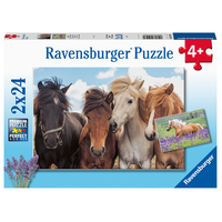 Ravensburger Puzzle 2 x 24pc - Horse Friends