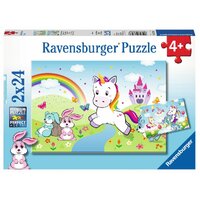 Ravensburger Puzzle 2 x 24pc - Fairytale Unicorn