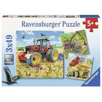 Ravensburger Puzzle 3 x 49pc - Big Machines