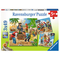 Ravensburger Puzzle 3 x 49pc - Adventure on the High Seas