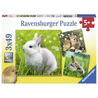 Ravensburger Puzzle 3 x 49pc - Cute Bunnies