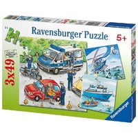 Ravensburger Puzzle 3 x 49pc - Police in Action