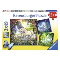 Ravensburger Puzzle 3 x 49pc - Beautiful Unicorns