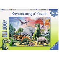 Ravensburger Puzzle 100pc XXL - Among the Dinosaurs