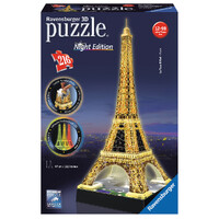 Ravensburger 3D Puzzle 216pc - Eiffel Tower At Night