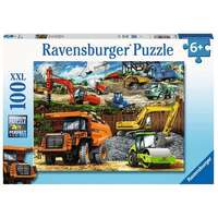 Ravensburger Puzzle 100pc XXL - Construction Vehicles