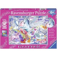 Ravensburger Puzzle 100pc XXL - Glitter Amazing Unicorns