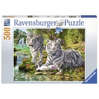 Ravensburger Puzzle 500pc - White Tiger Family