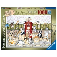 Ravensburger Puzzle 1000pc - Crazy Cats… Lost in the Post