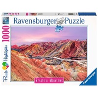 Ravensburger Puzzle 1000pc - Rainbow Mountains, China