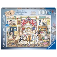 Ravensburger Puzzle 1000pc - Crazycats Afternoon Tea Tiddles